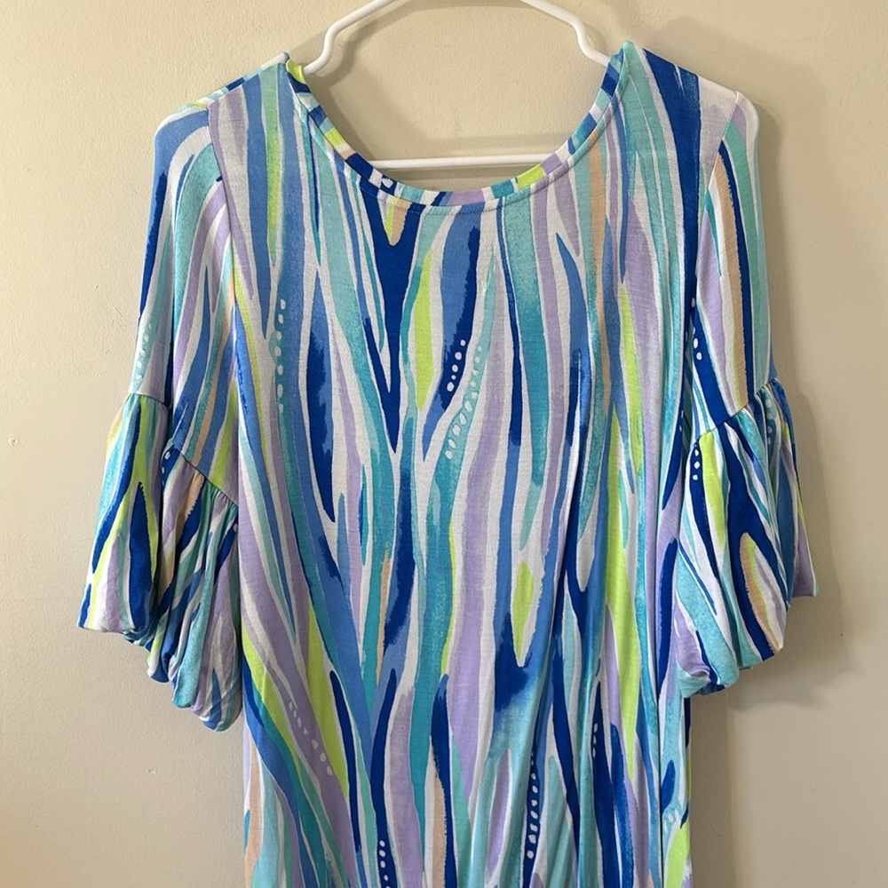 Lilly Pulitzer Lindell Dress Shore Perfection Size Medium - Picture 7 of 8
